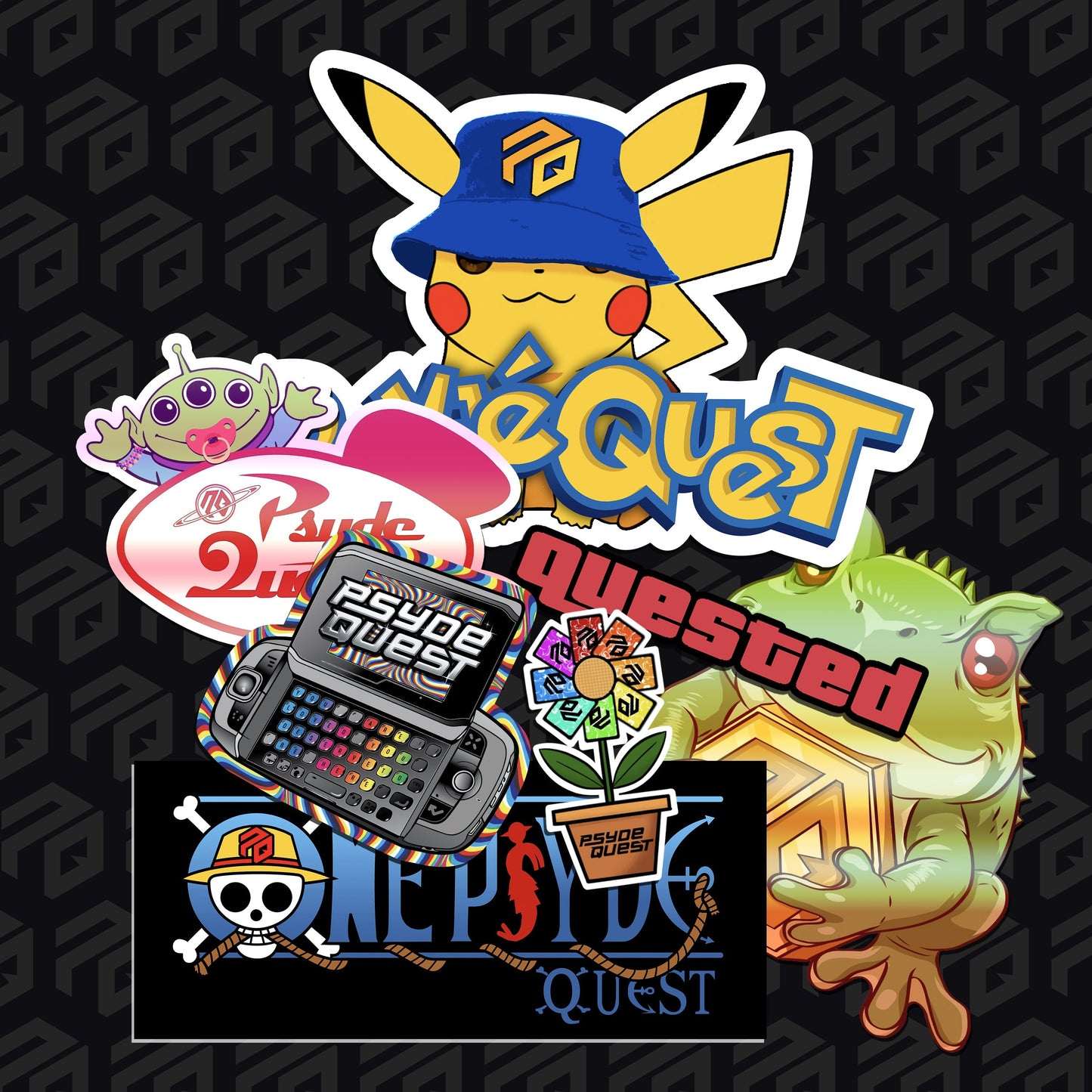 Psyde Quest Sticker Pack (Version 1)