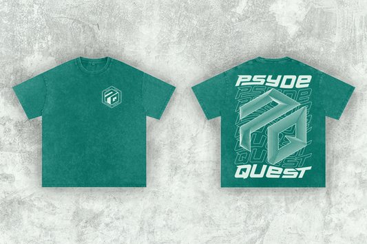 Green Oversized Psyde Quest T-Shirt