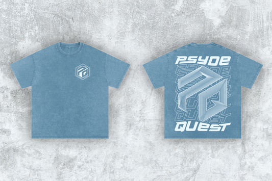 Light Blue Oversized Psyde Quest T-Shirt